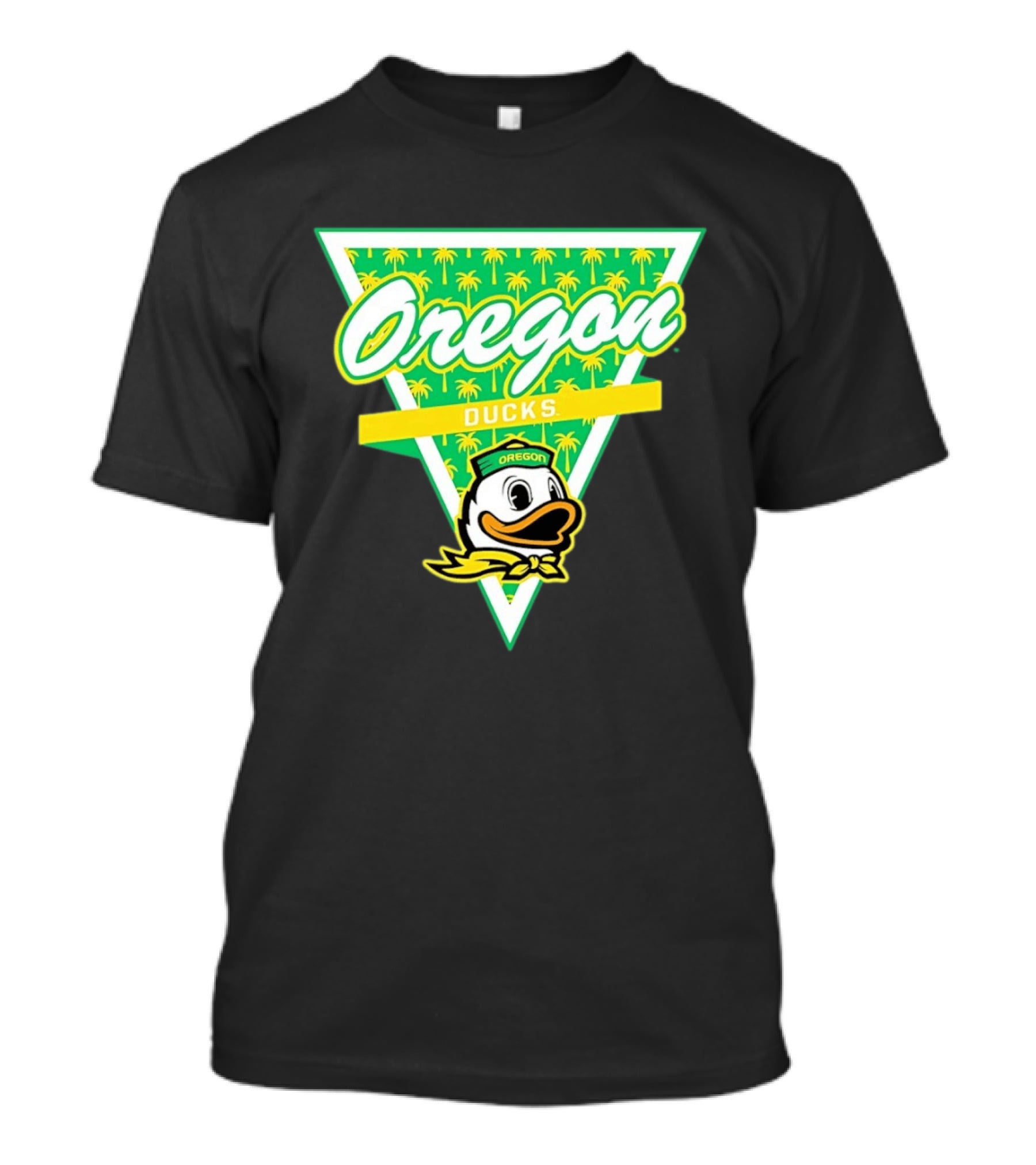 Oregon Ducks Palm Tree Triangle T-Shirt
