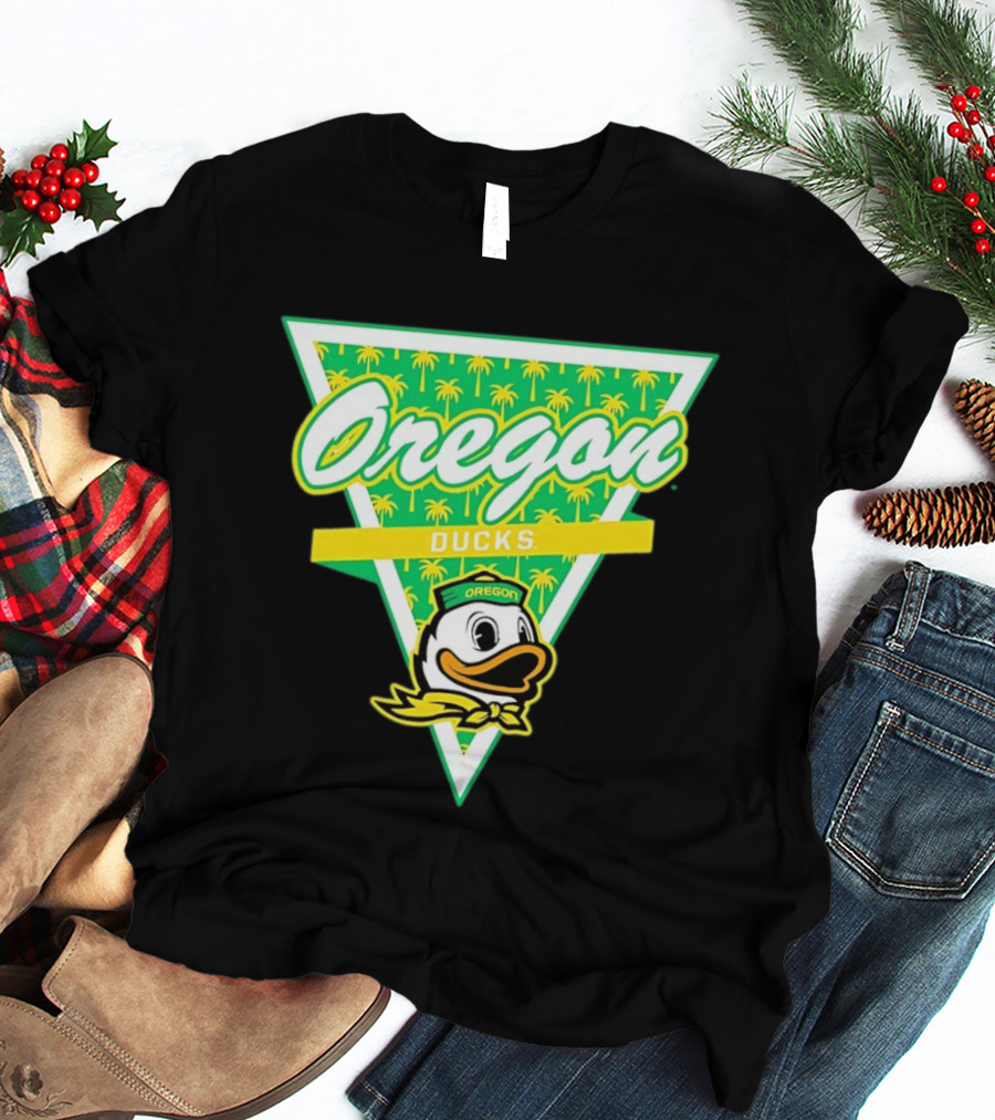Oregon Ducks Palm Tree Triangle T-Shirt