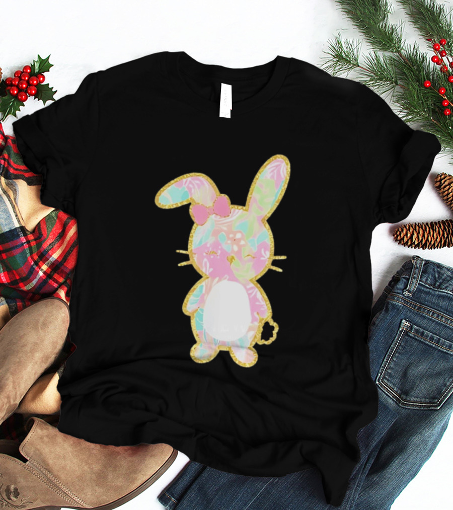 Palm Beach Pastel Preppy Bunny Easter Aesthetic T-Shirt