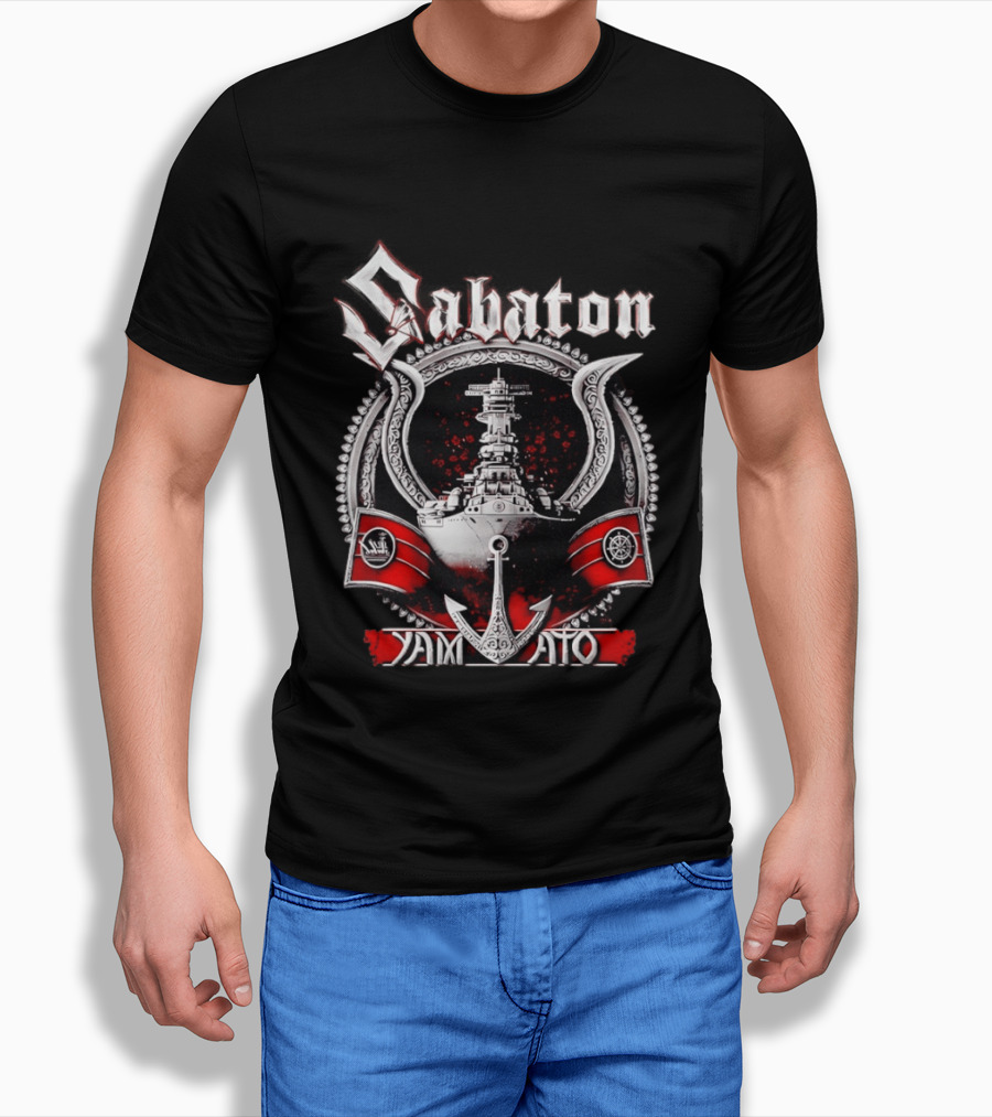 Sabaton Yamato Warship Anchor Nautical T-Shirt