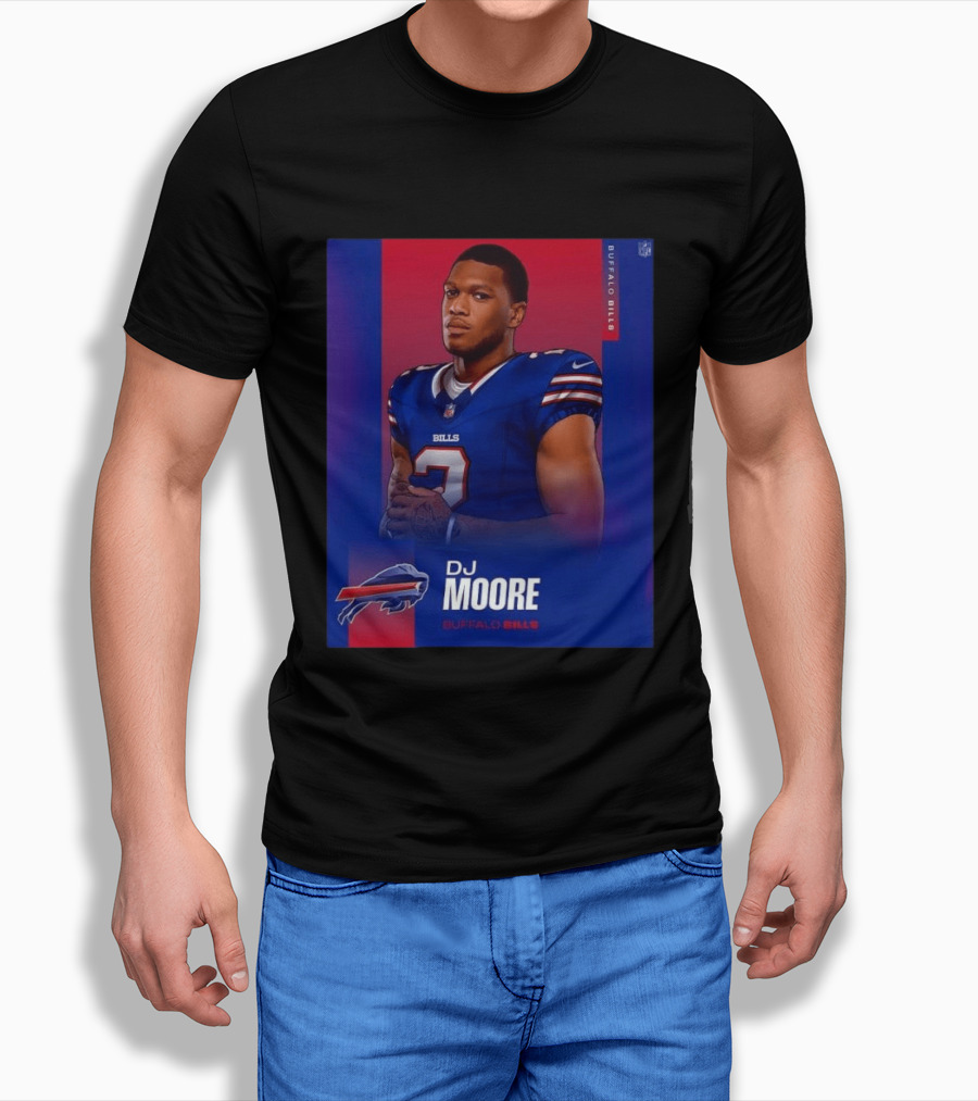 DJ Moore Buffalo Bills 2026 NFL Team Edition T-Shirt