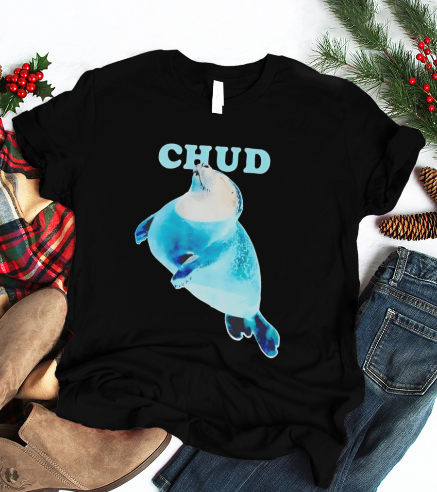 CHUD Seal Floating In Blue Water T-Shirt