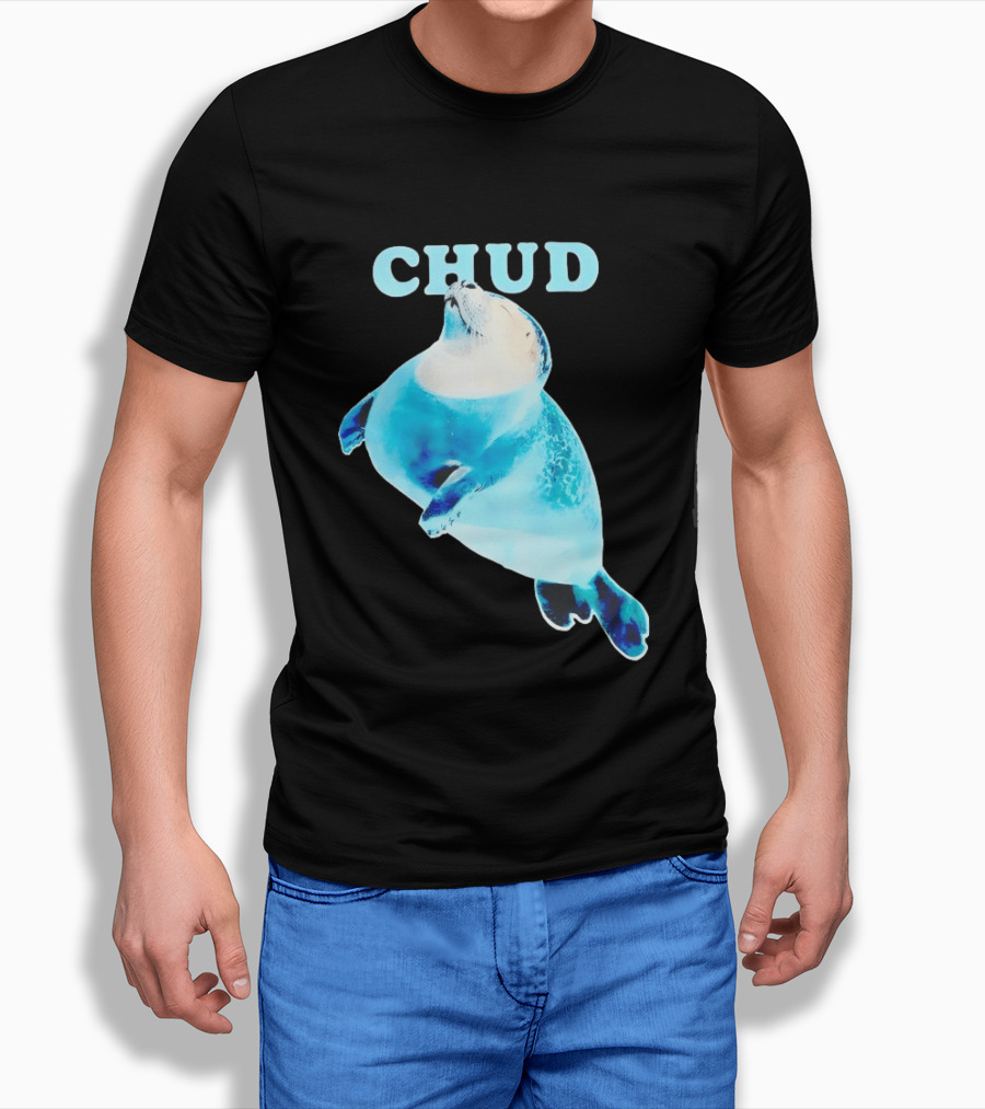 CHUD Seal Floating In Blue Water T-Shirt