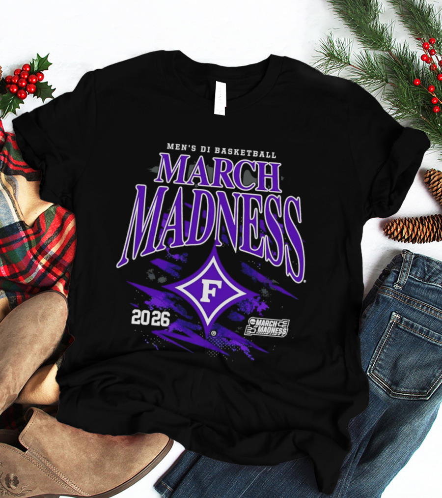 Men's DI Basketball Furman 2026 March Madness T-Shirt