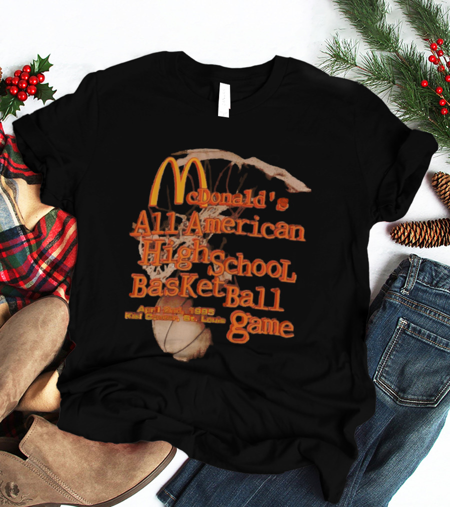McDonald's All American High School Basketball Game April 2nd 1995 Kiel Center St. Louis T-Shirt