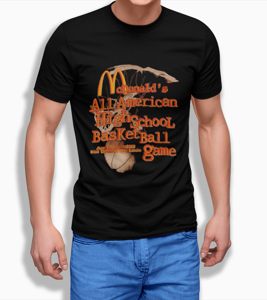 McDonald's All American High School Basketball Game April 2nd 1995 Kiel Center St. Louis T-Shirt