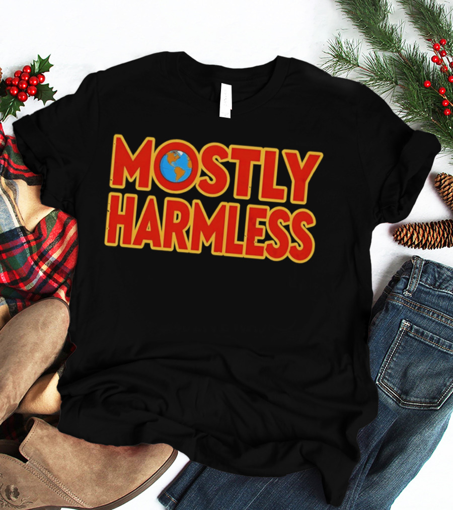 Mostly Harmless Douglas Adams Hitchhiker's Guide To The Galaxy Series 1992 Earth T-Shirt