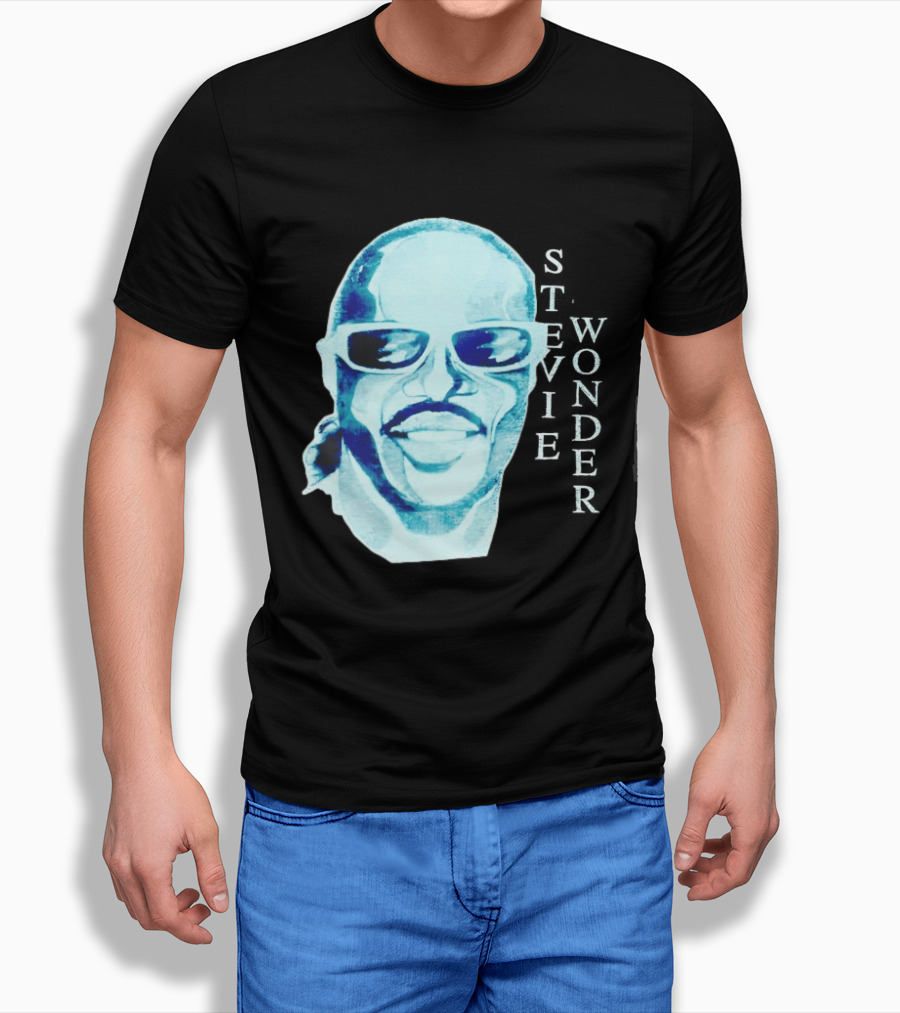 Stevie Wonder Signed Sealed Delivered Blue T-Shirt