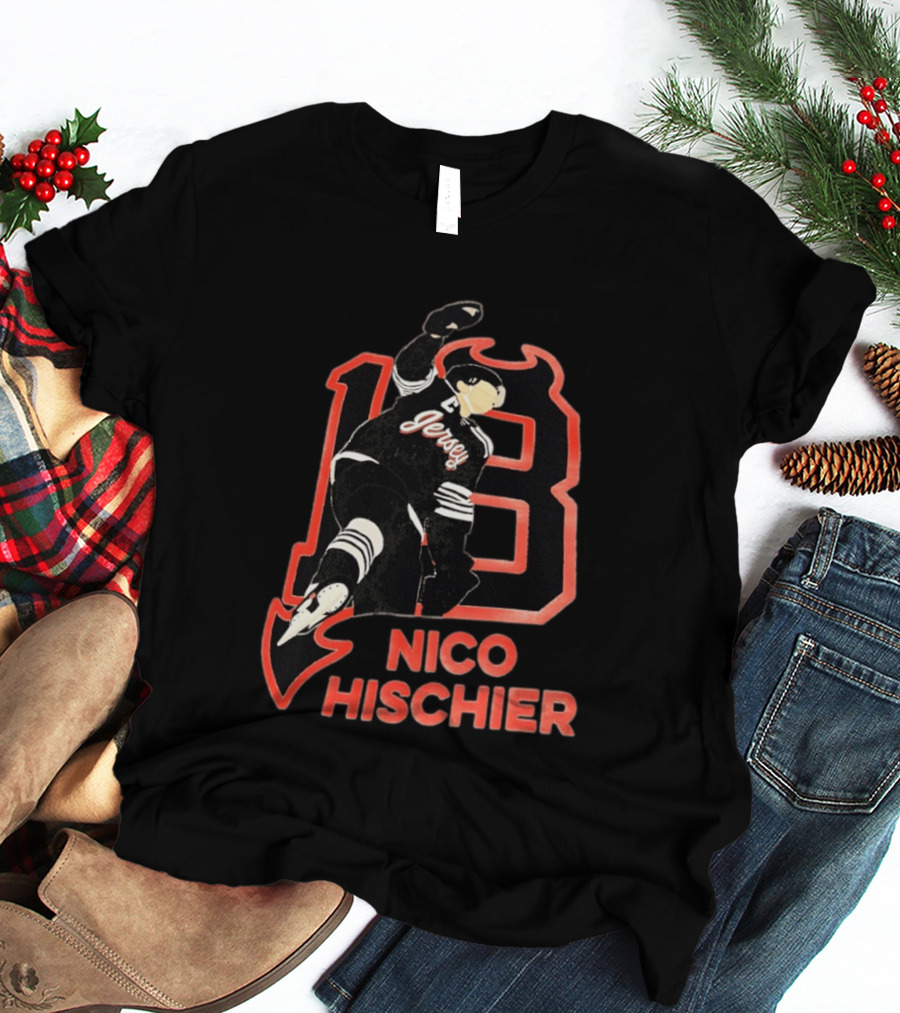 Nico Hischier New Jersey Devils Hockey T-Shirt