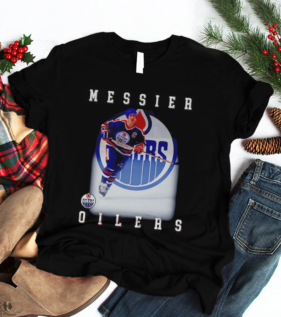 Edmonton Oilers Mark Messier Legendary Hockey Player Iconic Team Legacy T-Shirt