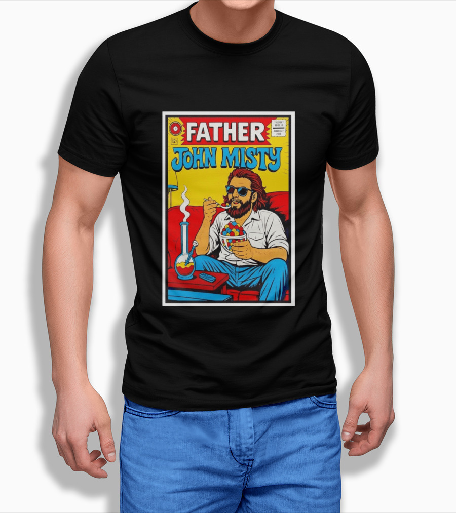Father John Misty Trefort Music Hall March 27 2026 Comic T-Shirt