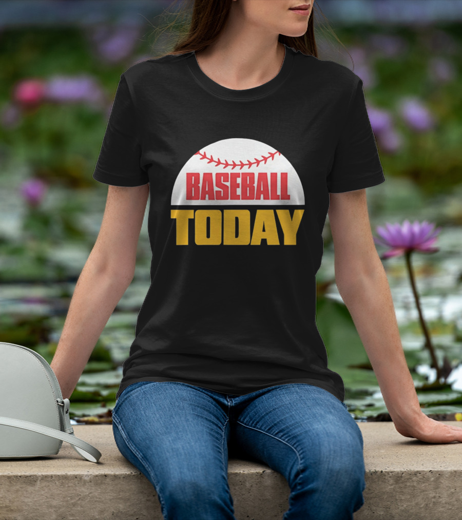 Baseball Today Embroidered 2026 Vintage Style Sports T-Shirt