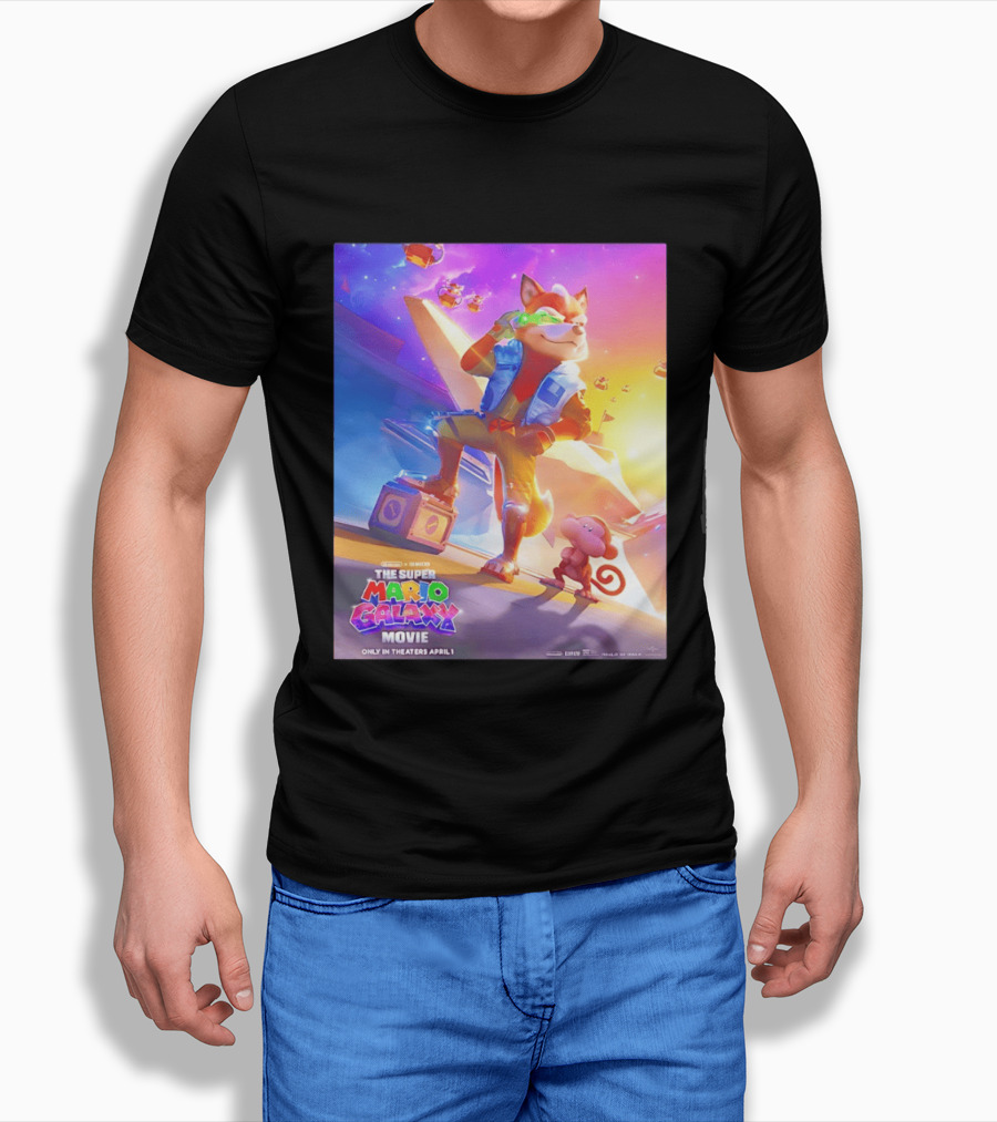 The Super Mario Galaxy Movie Featuring Fox McCloud Teaser T-Shirt