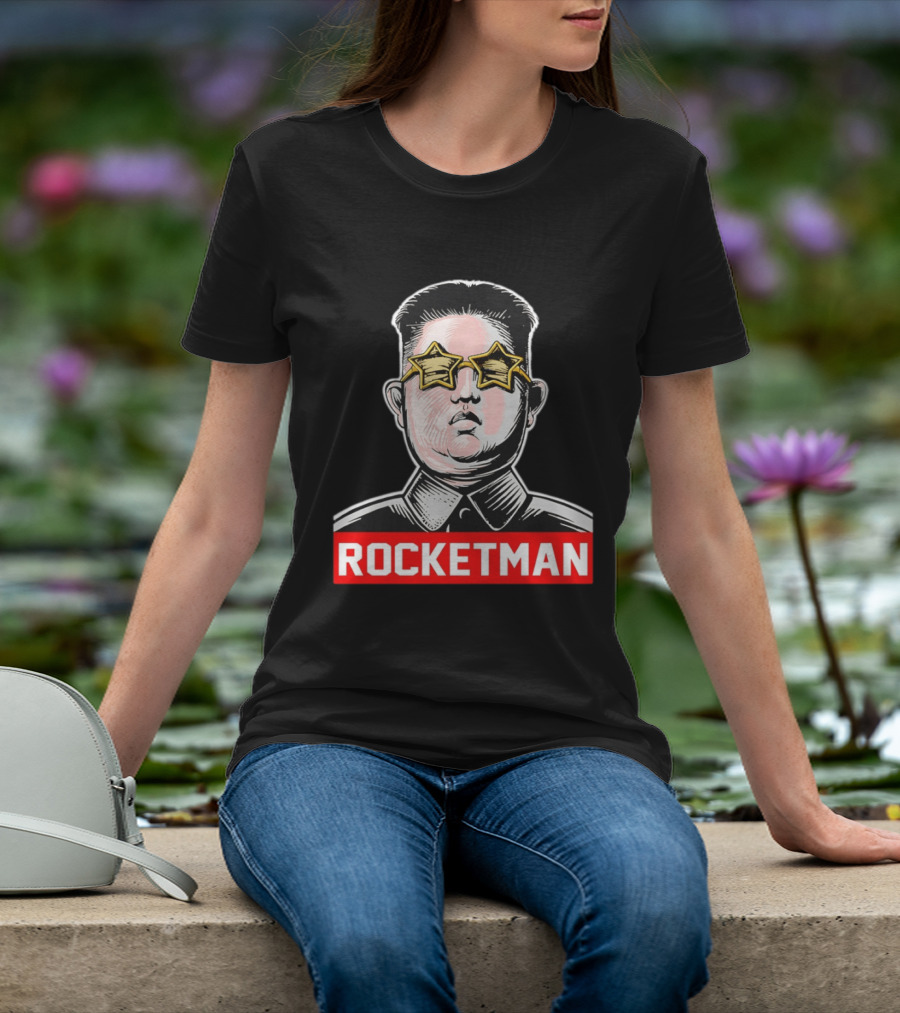 Kim Jong Un Star Glasses Rocketman T-Shirt