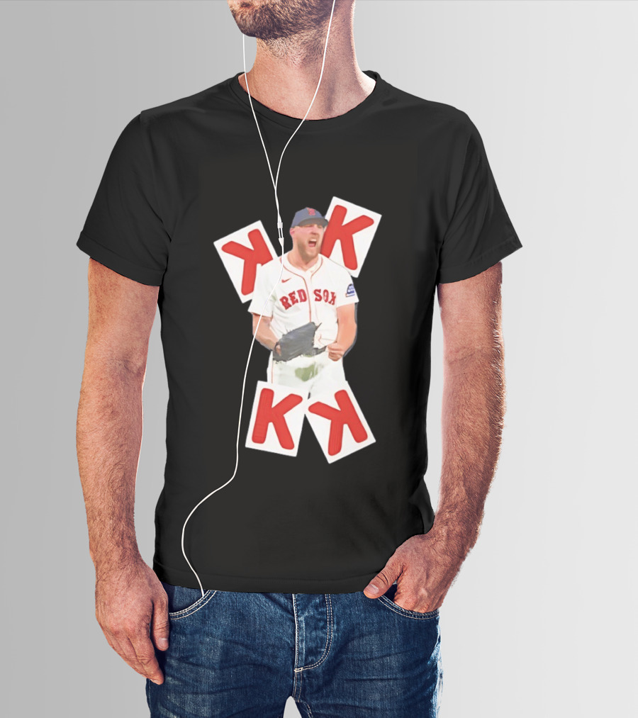 Garrett Crochet Red Sox Strikeout K Cards T-Shirt