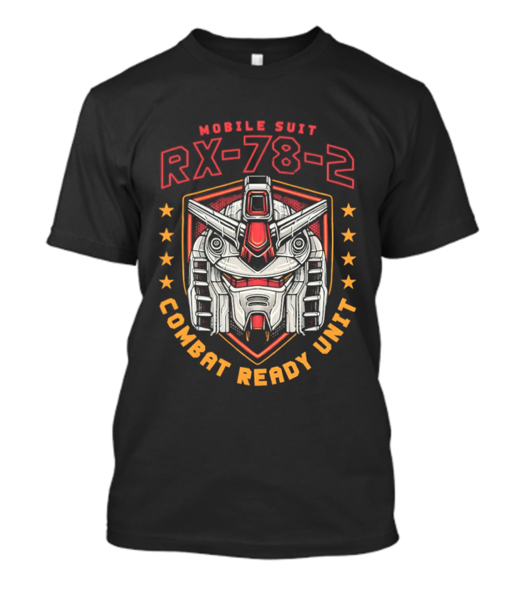 Mobile Suit RX 78 2 Combat Ready Unit Big Head T-Shirt
