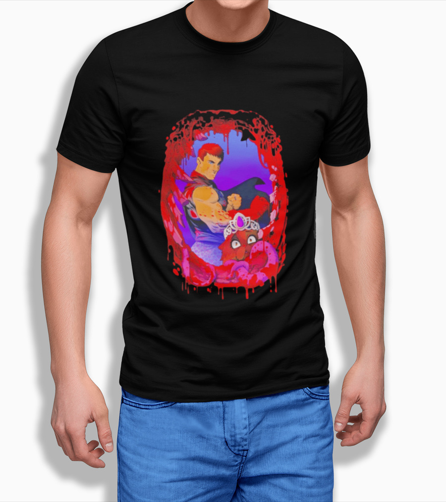 Carl Princess Donut Dungeon Crawler Carl Blood Dripping Frame Fantasy T-Shirt