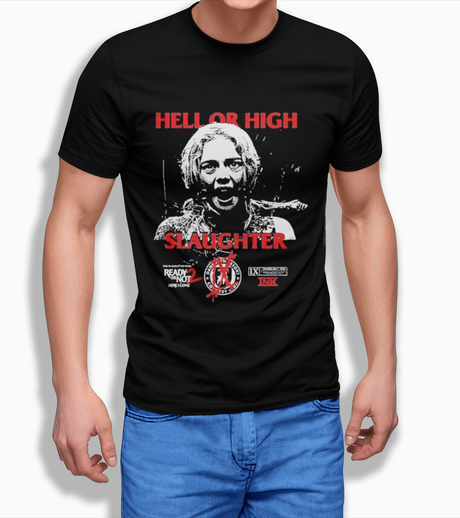 Ice Nine Kills Grave Diggler X Ready Or Not 2 Here I Come Hell Or High Slaughter T-Shirt