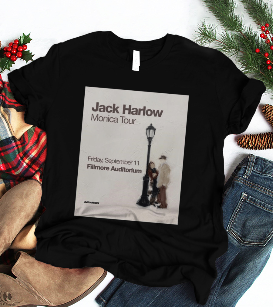 Jack Harlow Monica Tour Fillmore Auditorium Friday September 11 Live Nation T-Shirt