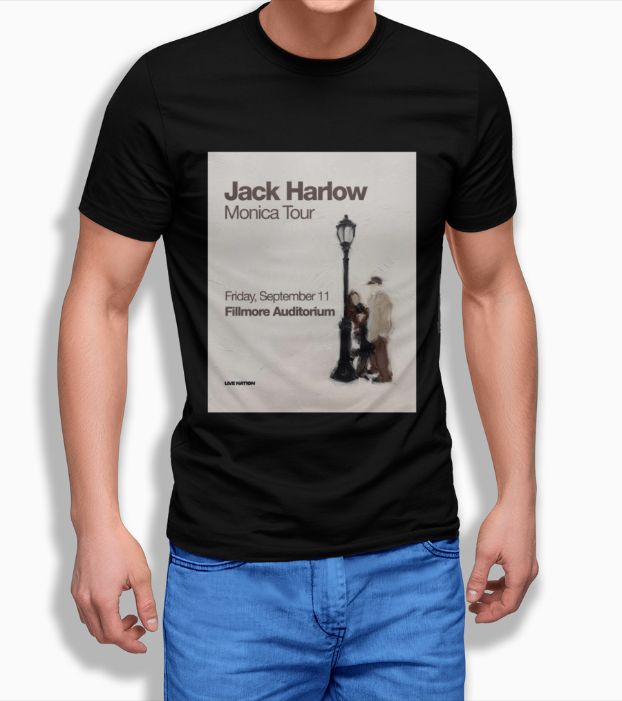 Jack Harlow Monica Tour Fillmore Auditorium Friday September 11 Live Nation T-Shirt