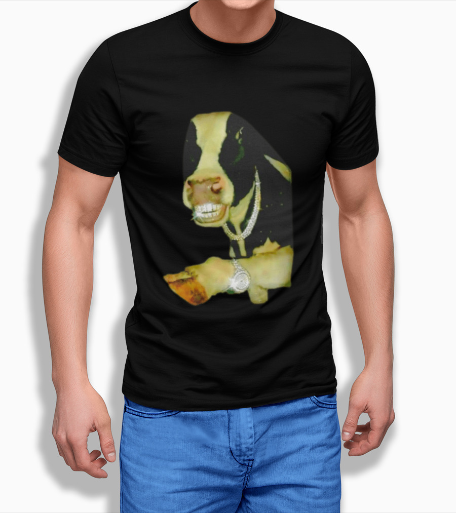 Rich Bull Grillz Bling Necklace And Jewelry T-Shirt