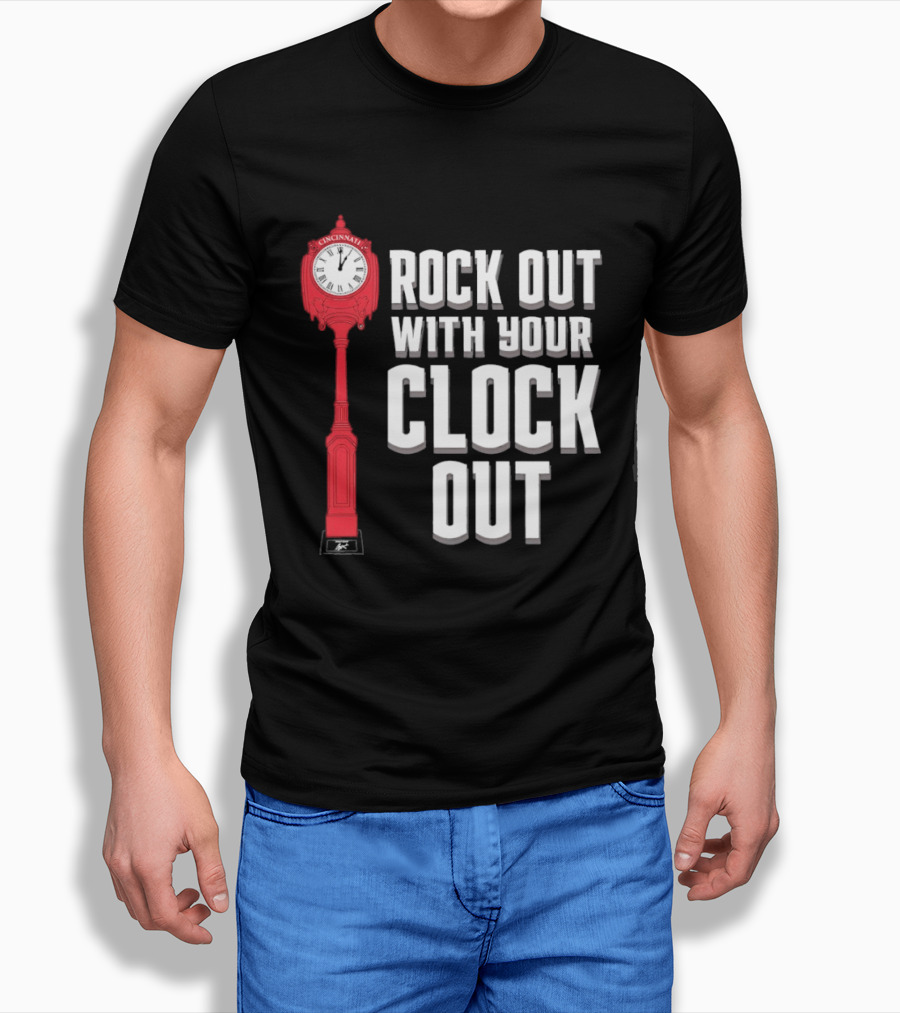 Rock Out With Your Clock Out Cincinnati Tower T-Shirt