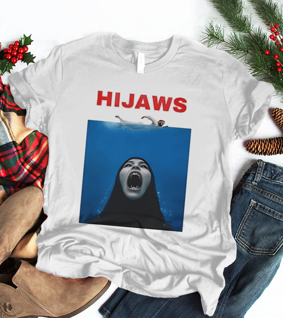 Hijaws Parody Jaws Movie T-Shirt