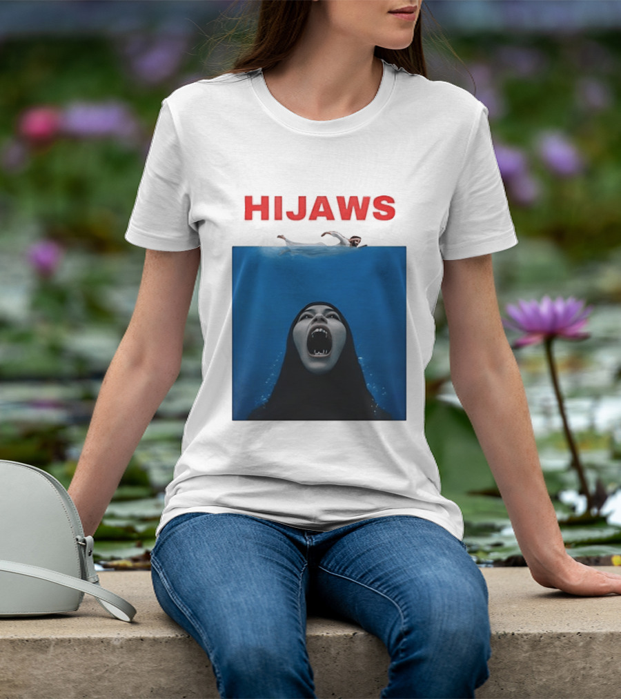 Hijaws Parody Jaws Movie T-Shirt