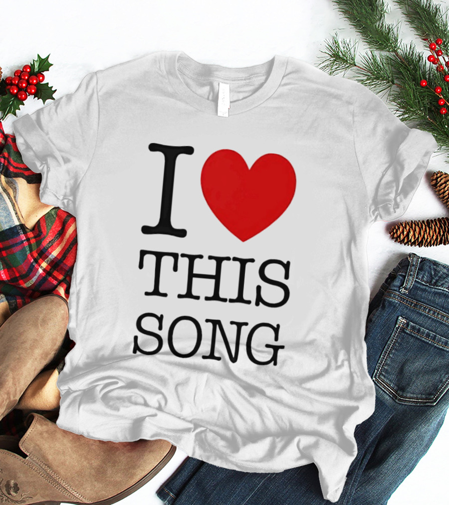 I Heart This Song Music Lover Enthusiast Trendy T-Shirt