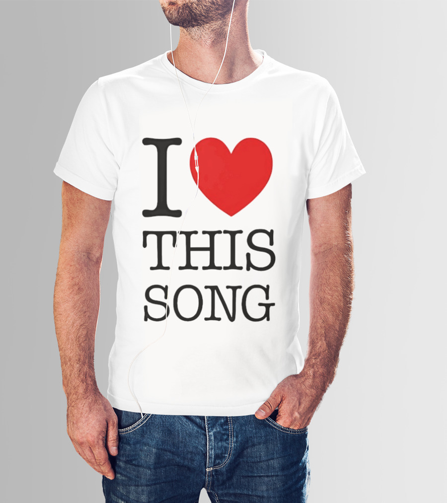I Heart This Song Music Lover Enthusiast Trendy T-Shirt