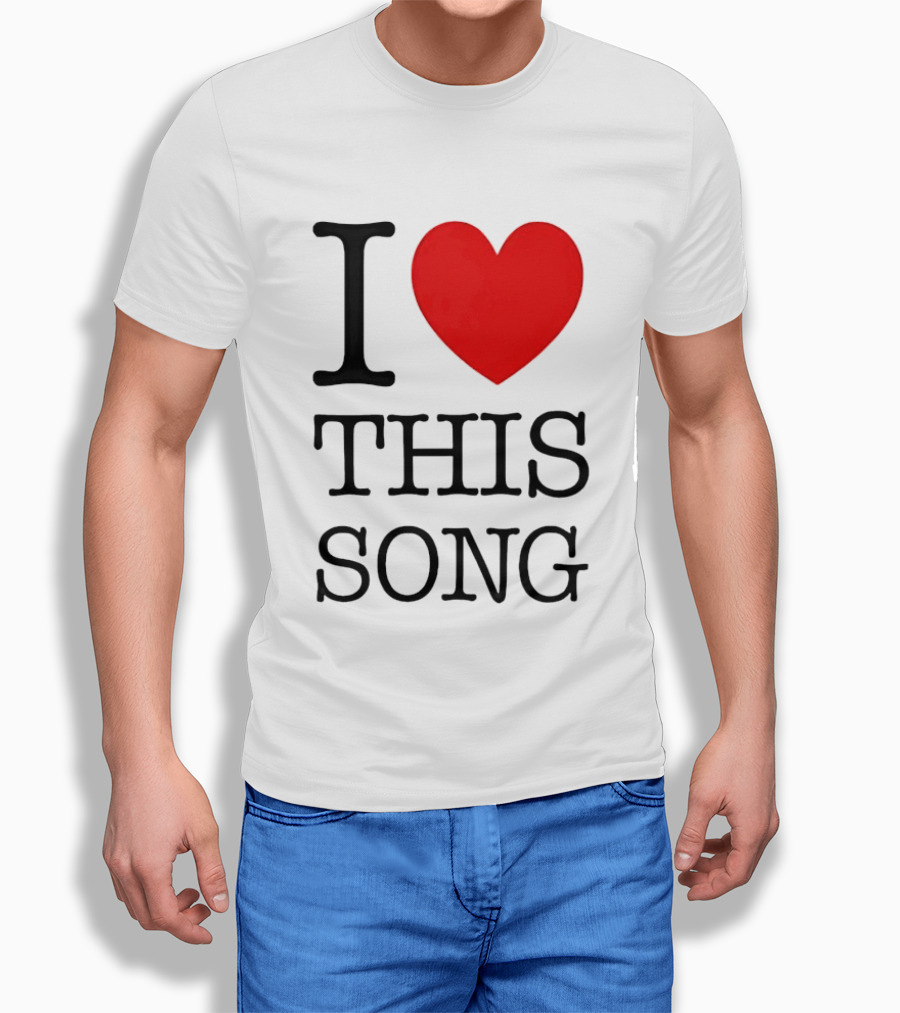 I Heart This Song Music Lover Enthusiast Trendy T-Shirt