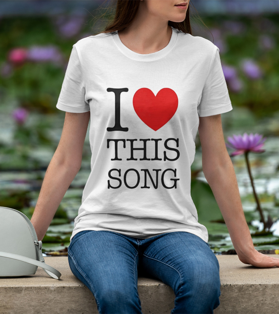 I Heart This Song Music Lover Enthusiast Trendy T-Shirt