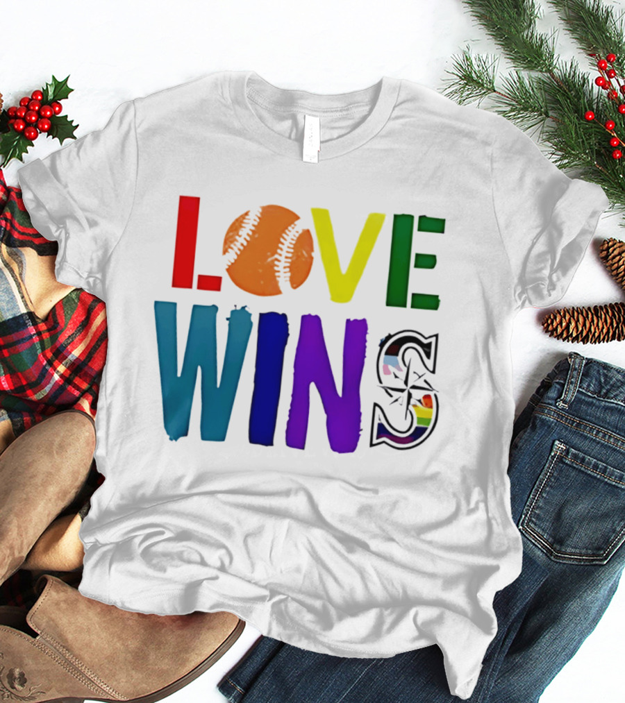 Seattle Mariners Love Wins Spirit Day 2026 T-Shirt