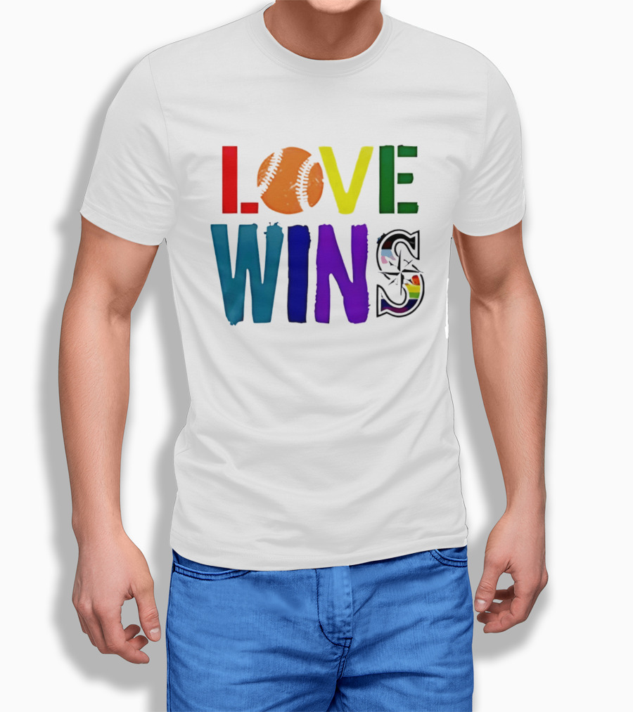 Seattle Mariners Love Wins Spirit Day 2026 T-Shirt