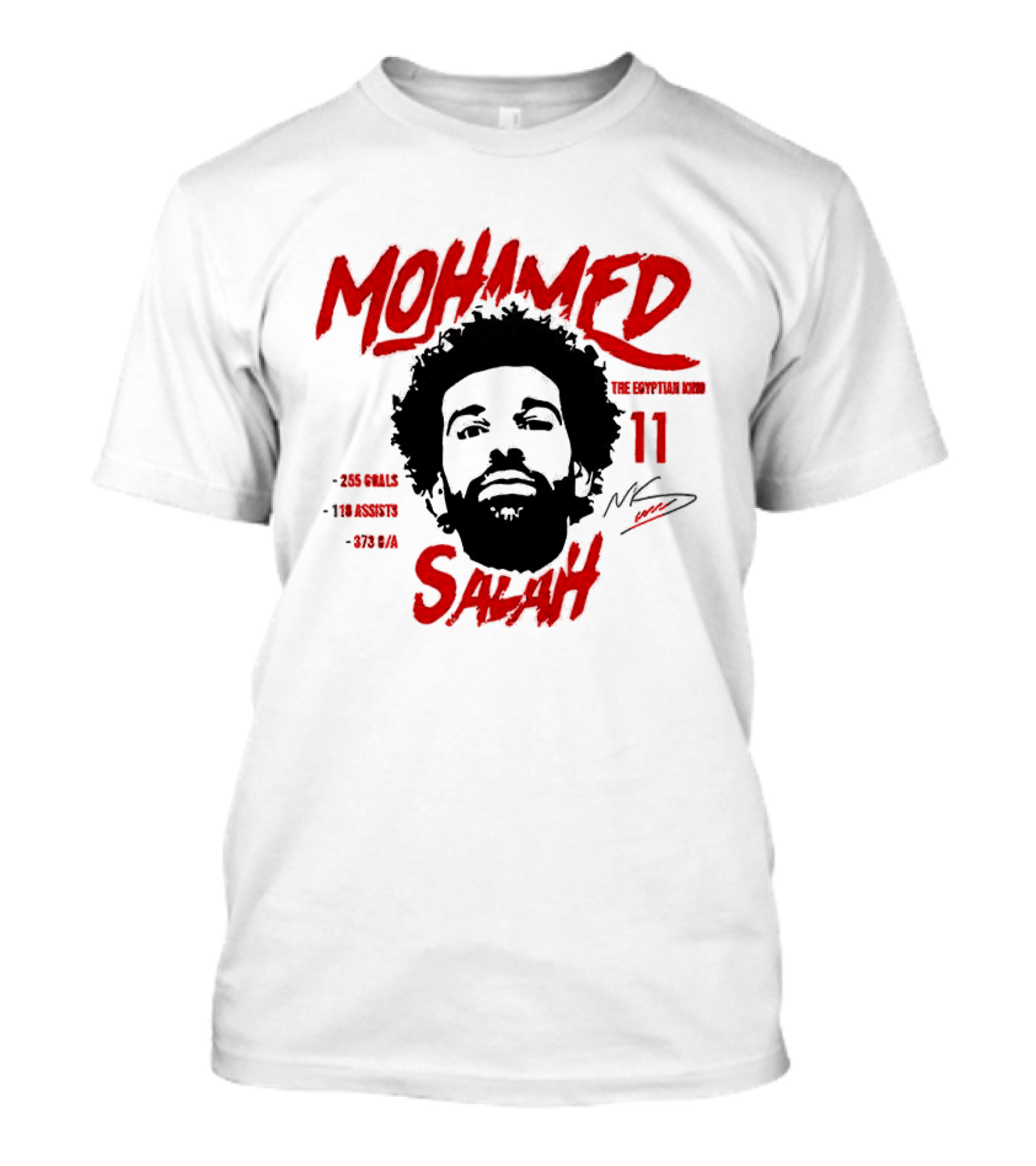 Liverpool Mohamed Salah Legend Number 11 King Of Goals T-Shirt