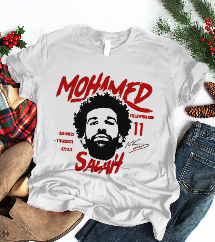Liverpool Mohamed Salah Legend Number 11 King Of Goals T-Shirt