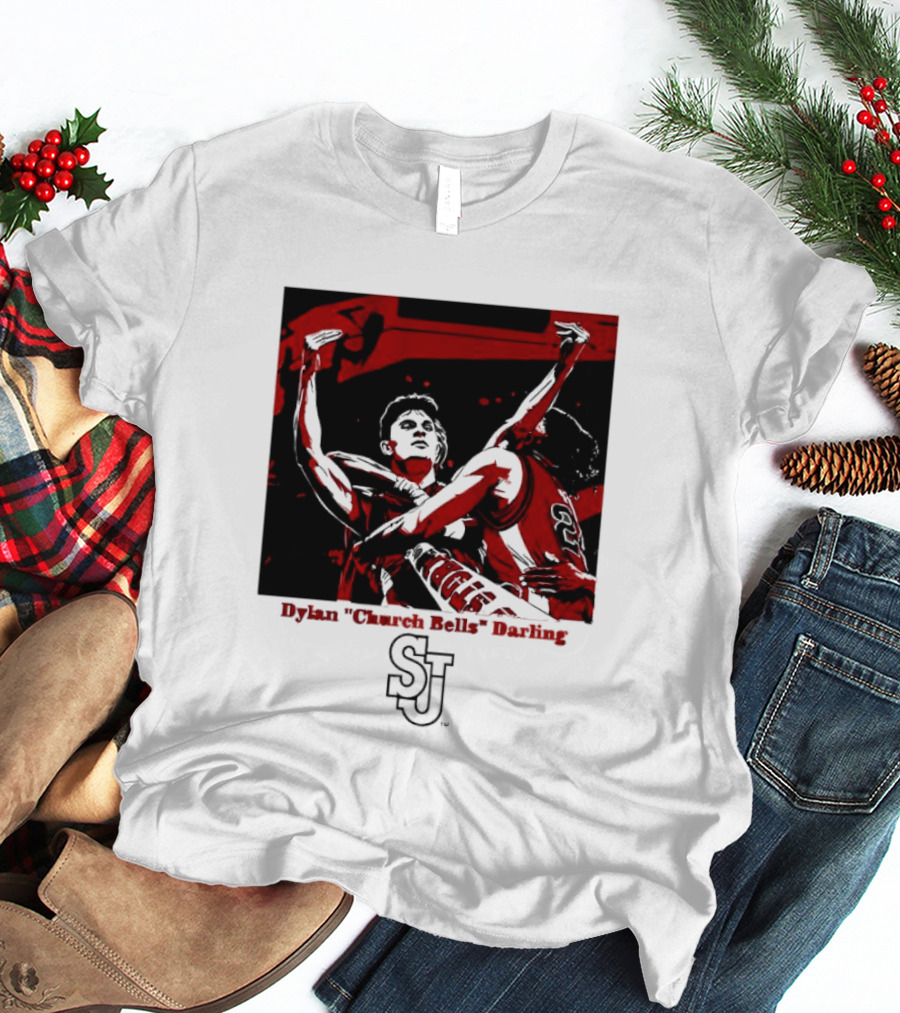 St John's Red Storm NCAA Basketball Dylan "Church Bells" Darling SJU T-Shirt