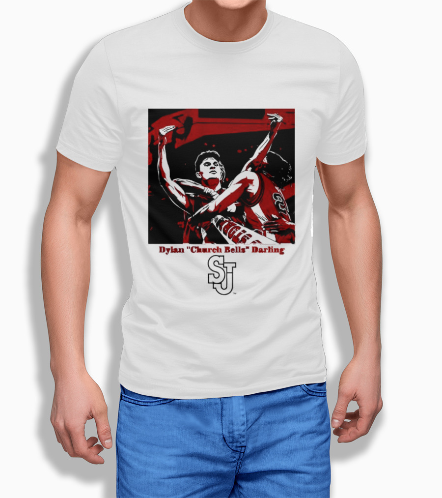 St John's Red Storm NCAA Basketball Dylan "Church Bells" Darling SJU T-Shirt