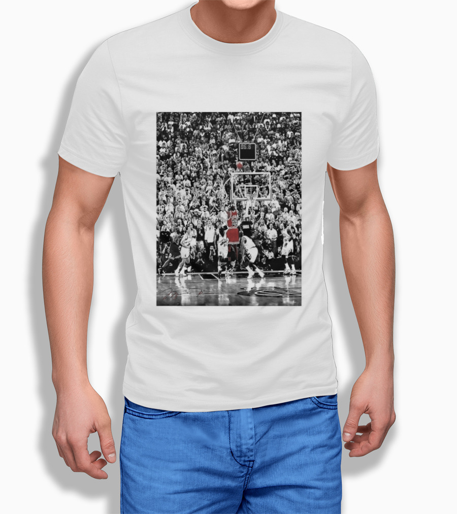 Michael Jordan Last Shot Bulls Basketball Moment T-Shirt