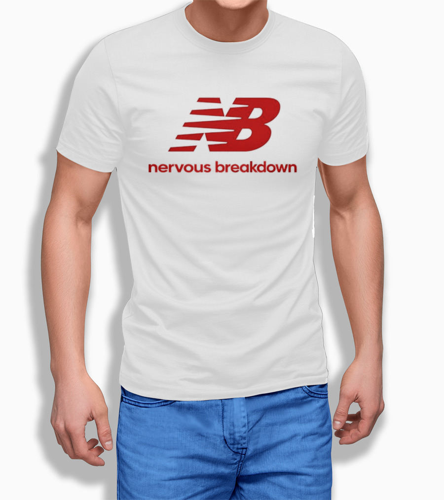NB Nervous Breakdown Parody Bold Red T-Shirt