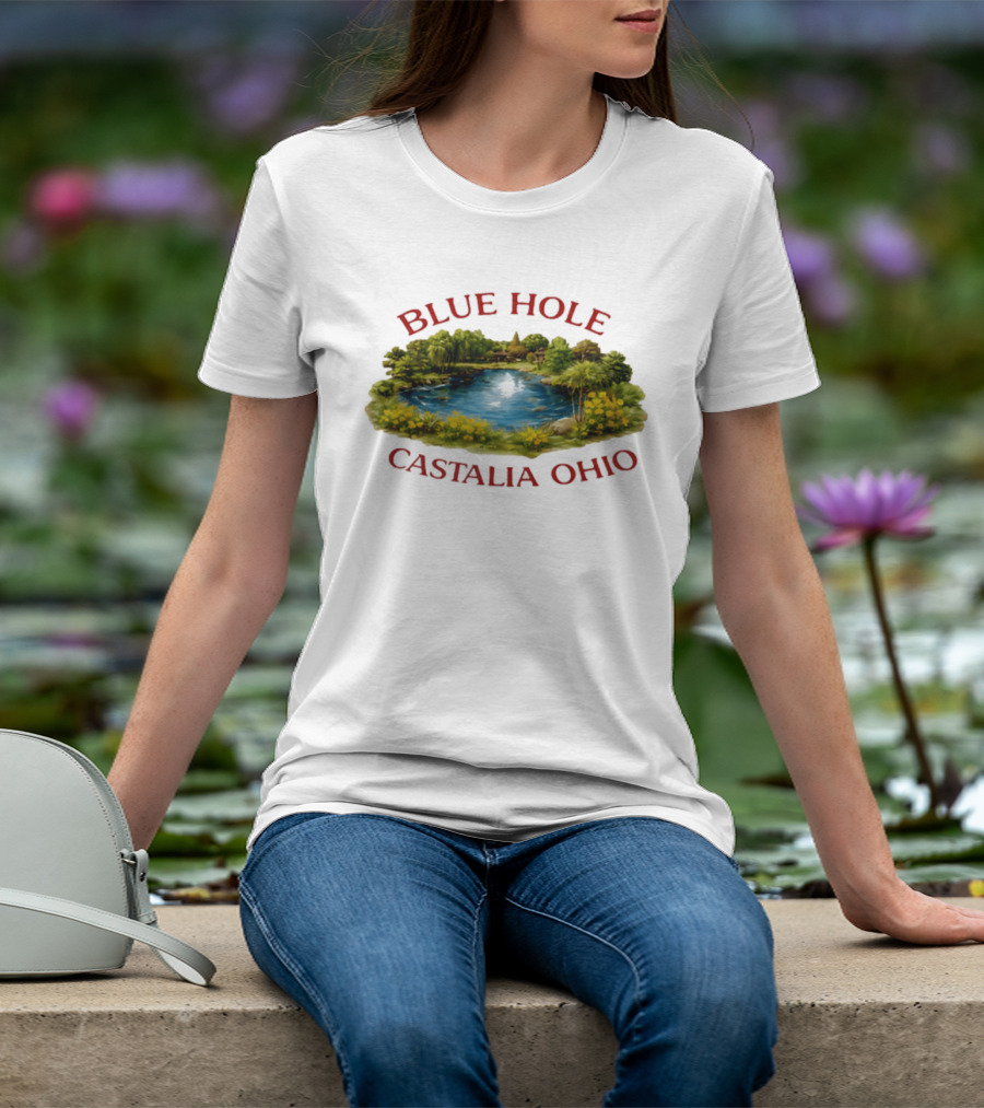 Blue Hole Castalia Ohio Reminders Of Him Kenna Rowan T-Shirt