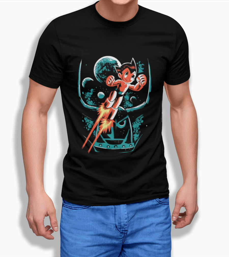 Astro Boy Rocket Launch Space Adventure T-Shirt