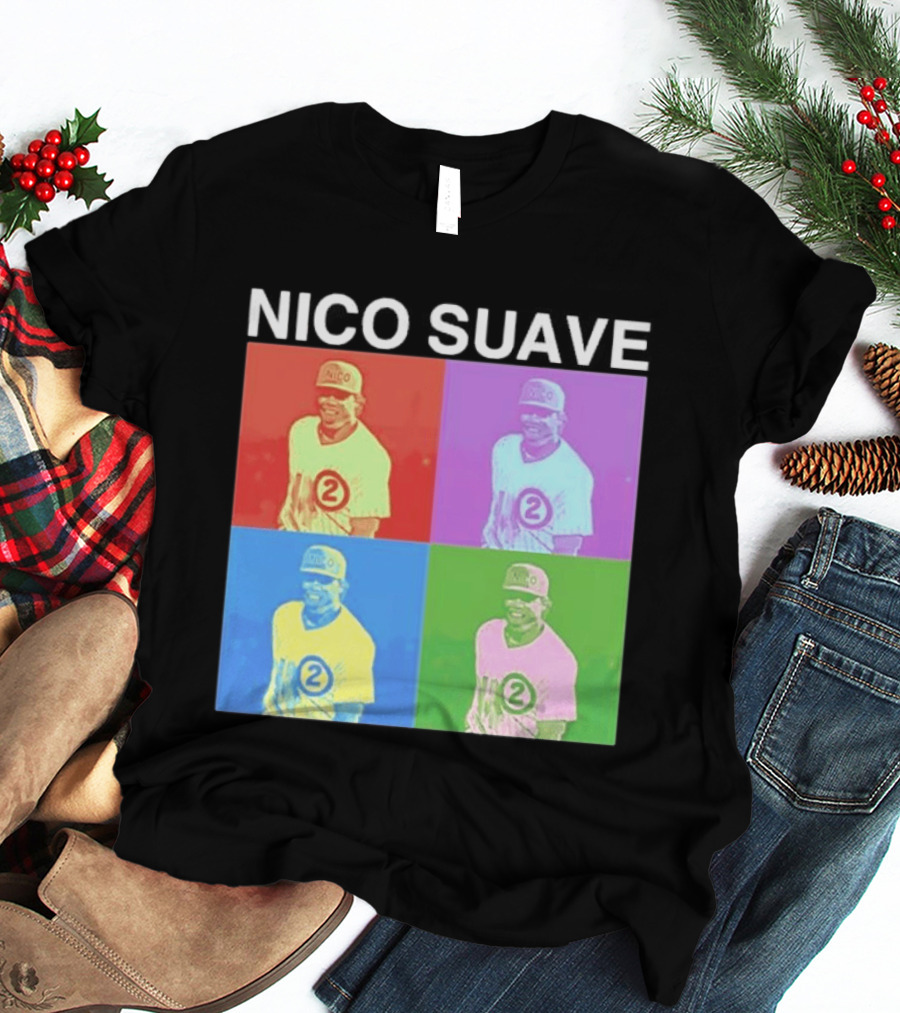 Nico Hoerner Nico Suave Chicago Cubs Player Number 2 Pop T-Shirt