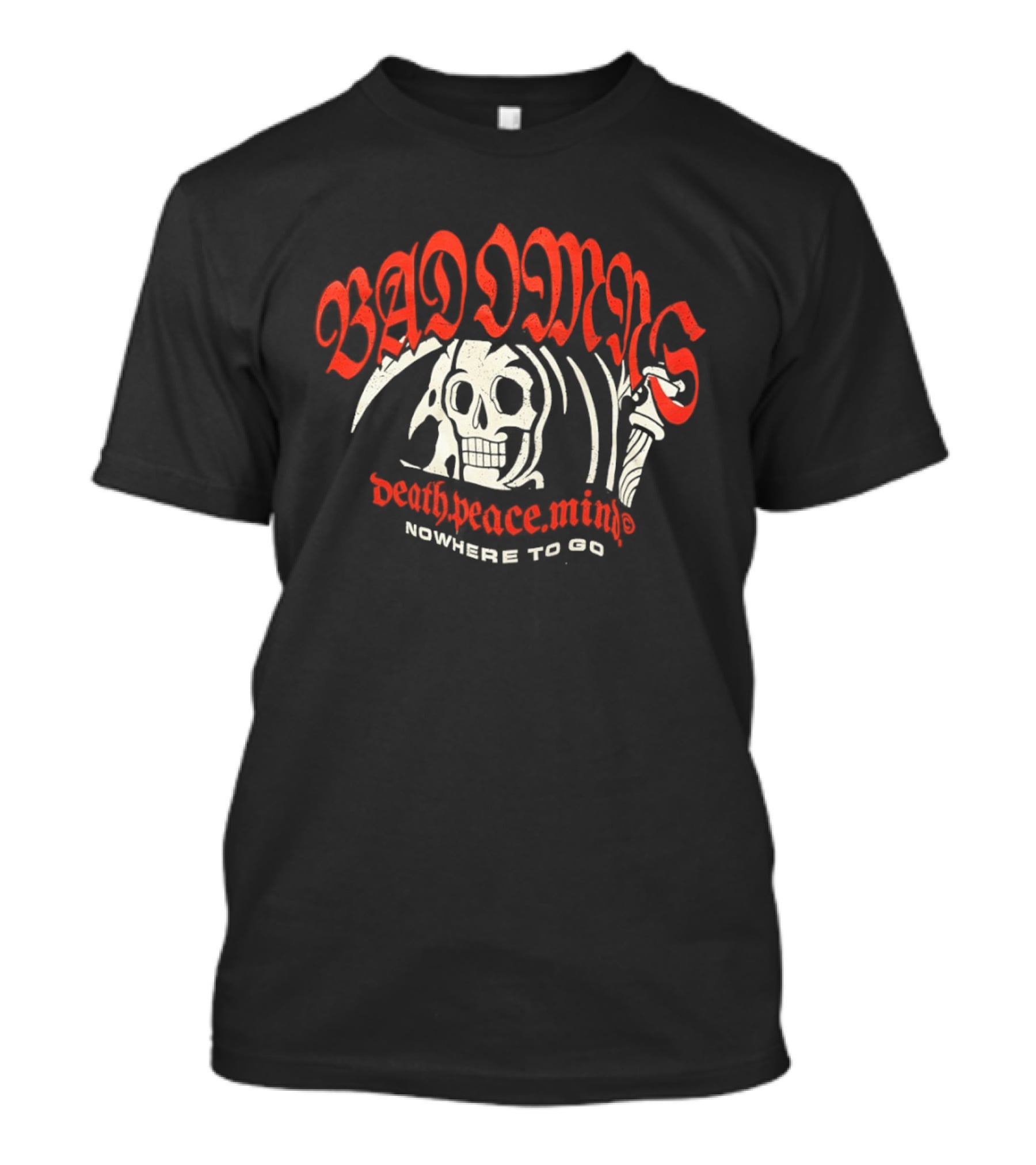 Bad Omens The Death Of Peace Of Mind Nowhere To Go Skull Reaper T-Shirt