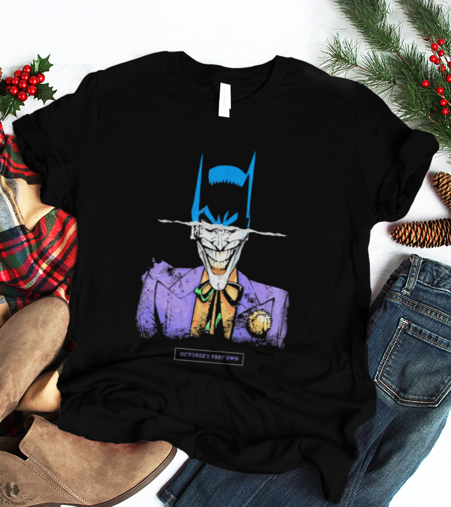 OVO Owl Batman Joker Split Collaboration T-Shirt