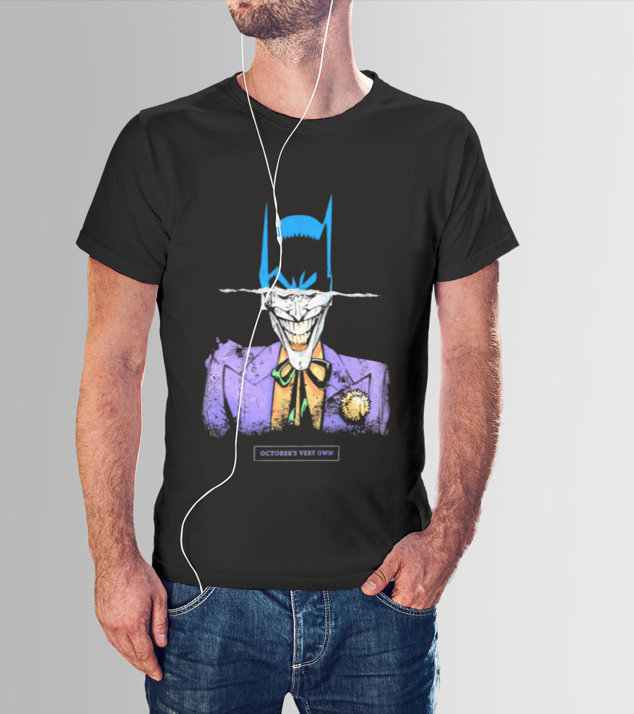 OVO Owl Batman Joker Split Collaboration T-Shirt