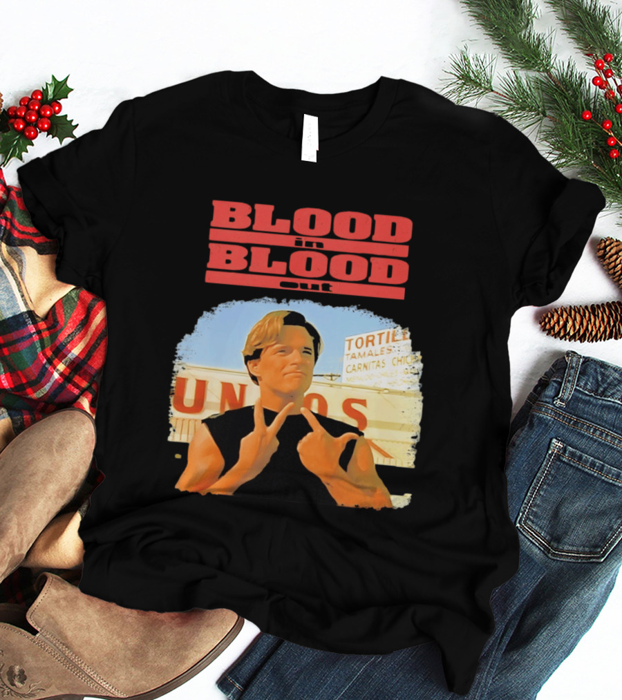 Blood In Blood Out Vatos Locos Image Tribute From Iconic Movie T-Shirt
