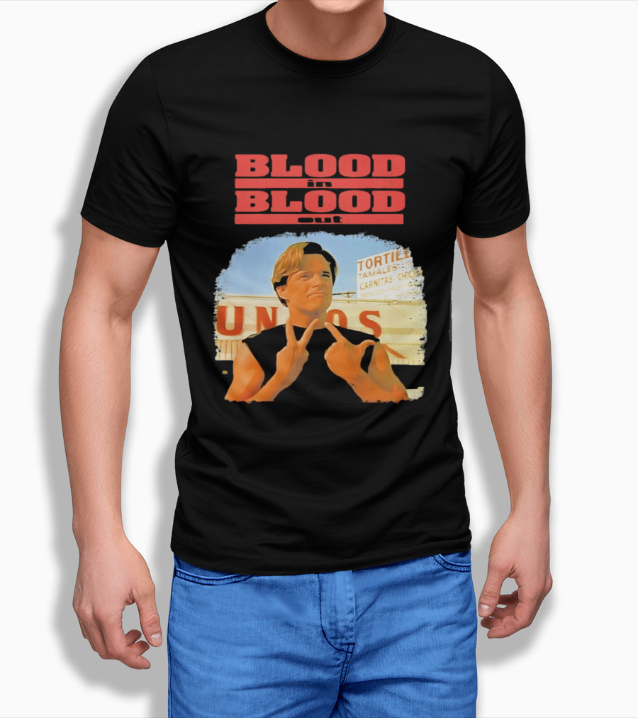 Blood In Blood Out Vatos Locos Image Tribute From Iconic Movie T-Shirt