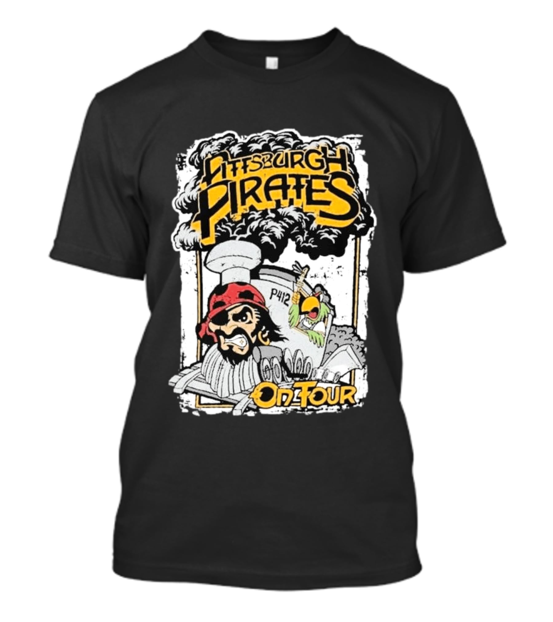 Pittsburgh Pirates P412 On Tour Pirate And Parrot Train T-Shirt