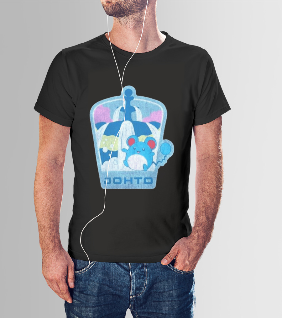 Johto Marill Fountain Explore Pokémon T-Shirt